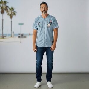 Black Pike "Ice Cream" Baseball Button Up Jersey US‎ SIZE L